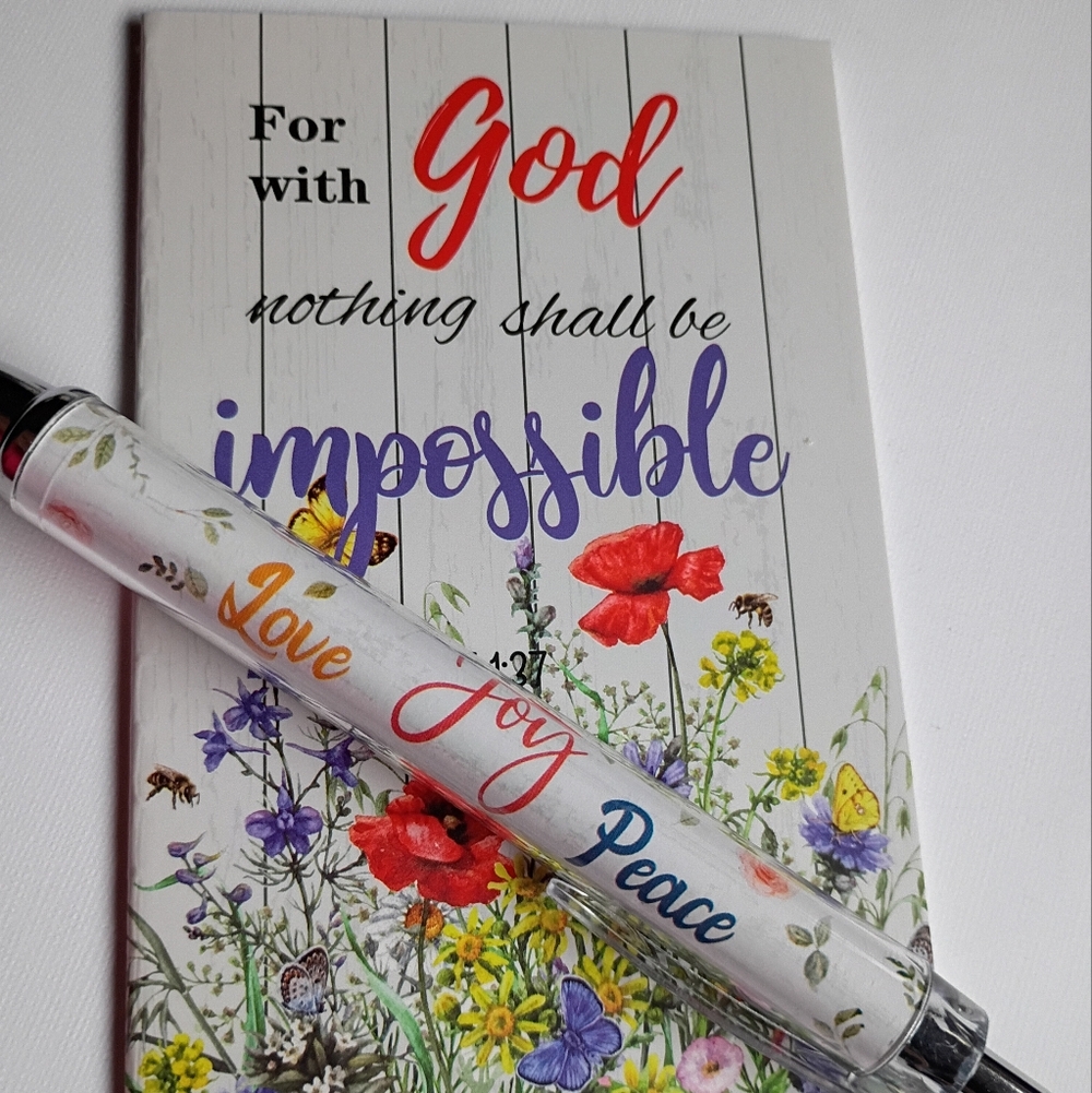 Inspirational Note Pad And Pen Set Ruled Notepad Ink Pen - Picture 6 of 6